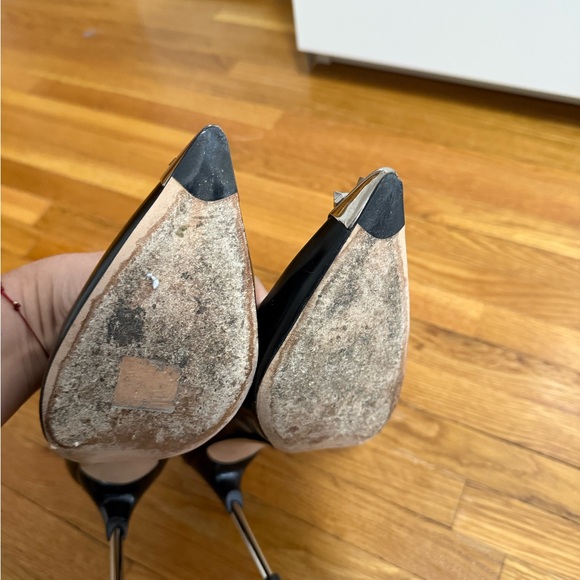 ALEXANDER MCQUEEN Punk Stud embellished leather pumps size 8.5 - Picture 3 of 7